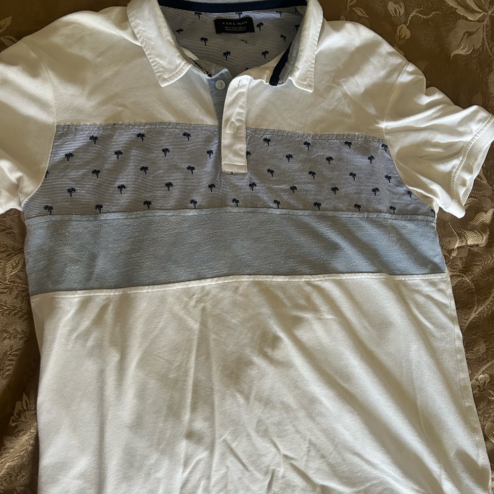 Zara White Polo